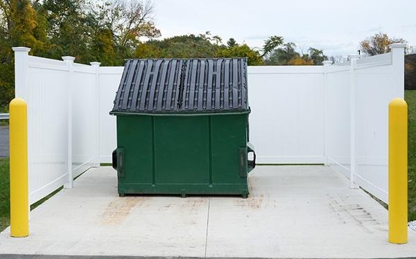 commercial dumpsters are emptied based upon an agreed-upon schedule with the customer